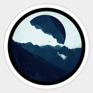 Dark Mountain Peaks Sticker